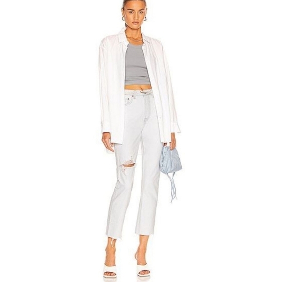 GRLFRND High Rise Straight Leg Crop in Ojai JEANS - Picture 4 of 12